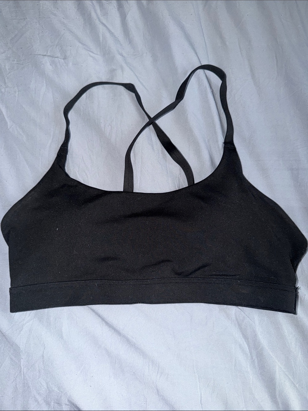 Black adidas sports bra